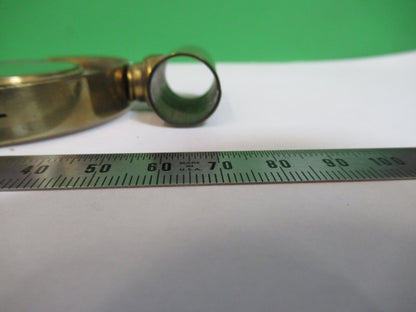 Antique Brass Mirror James Parkes England Microscope Part