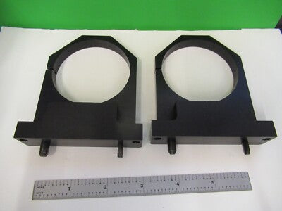 Pair Aluminum Mounts Lens Laser Optics
