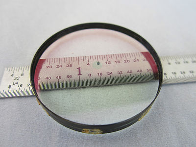 OPTICAL LENS LASER OPTICS WITH FEATURE IN THE MIDDLE SEE PICTURES AS IS #2-121