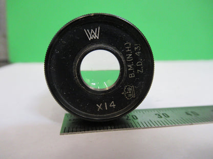 WATSON LONDON EYEPIECE OCULAR 14X MICROSCOPE PART AS PICTURED &R2-B-71