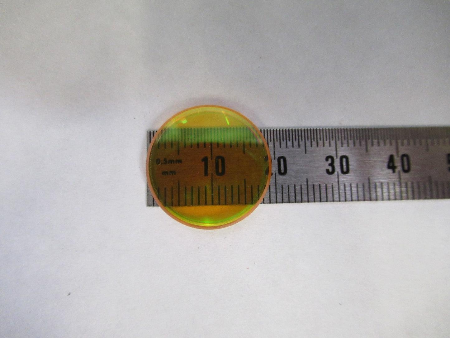 OPTICAL ZnSe ZINC SELENIDE INFRARED LENS PL-CX IR OPTICS AS PICTURED U8-A-76