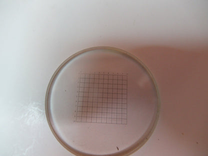 OPTICAL RETICLE GRID OPTICS MICROSCOPE AS PICTURED &14-B-30