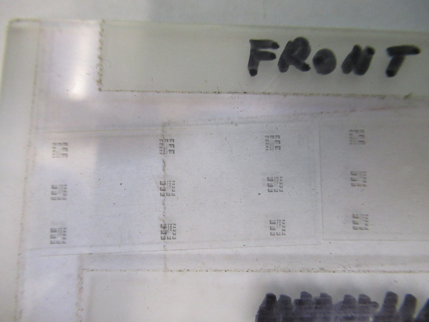 OPTICAL USAF PATTERNS RESOLUTION OPTICS AS PICTURED U8-A-75