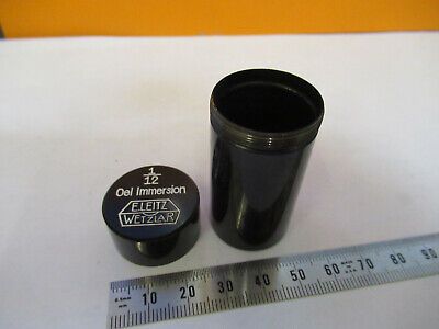 EMPTY BRASS CAN OBJECTIVE ERNST LEITZ MICROSCOPE PART AS PICTURED #F9-A-37