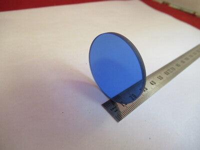 Optical Glass Blue Filter Polished Microscope Part Optics