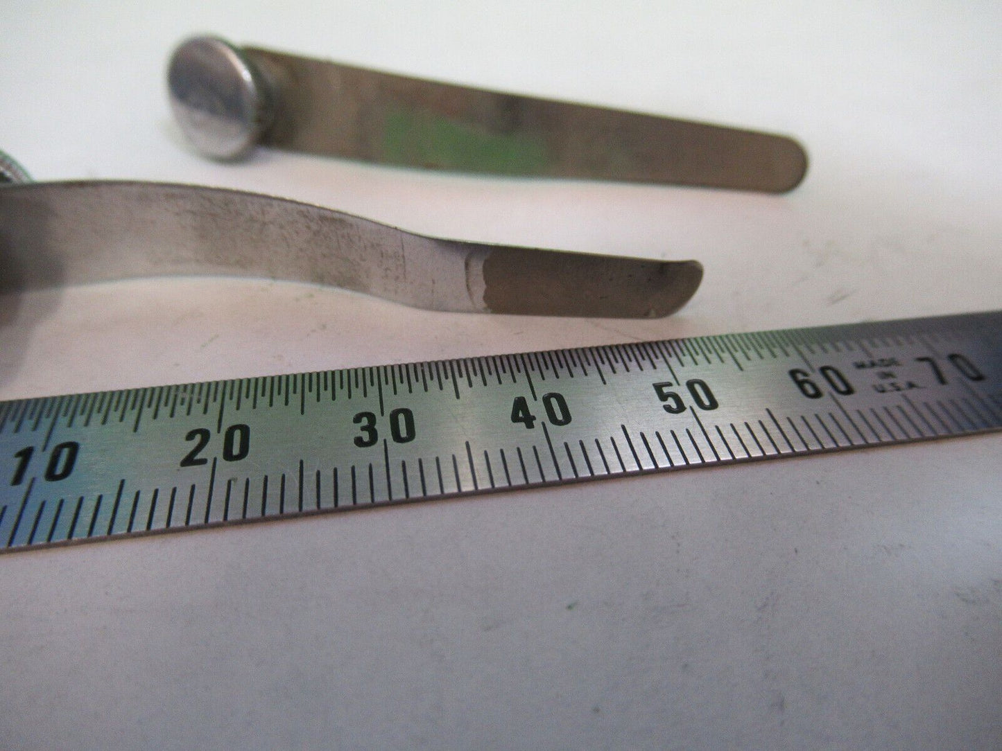 ANTIQUE SPENCER AO PAIR of CLIPS STAGE MICROSCOPE AS PICTURED &Z1-A-121