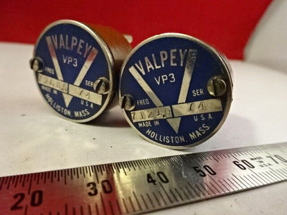LOT 2 EA VINTAGE QUARTZ CRYSTAL VALPEY FISHER VP3 FREQUENCY CONTROL #F7-A-14