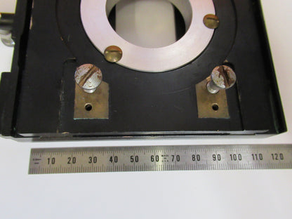 Cooke UK England Brass Heavy Xy Stage Clip Microscope Part
