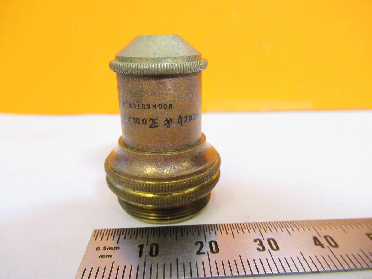 ANTIQUE BRASS BAUSCH LOMB OBJECTIVE 16mm MICROSCOPE PART AS PICTURED Y3-A-44