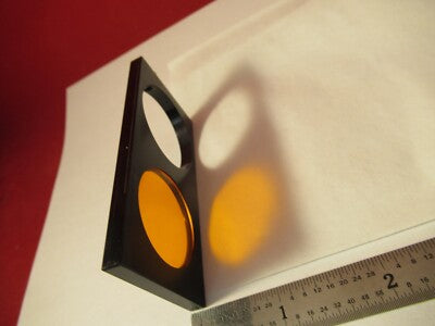 OLYMPUS ORANGE FILTER SLIDE OPTICS MICROSCOPE PART AS PICTURED &FT-5-136