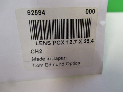 OPTICAL EDMUND OPTICS LENS PCX 12.7x25.4 LASER OPTICS AS PICTURED &80-A-30