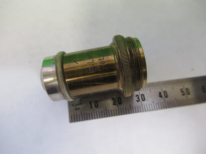 LEITZ GERMANY ANTIQUE BRASS OBJECTIVE MICROSCOPE PART AS PICTURED X6-A-93