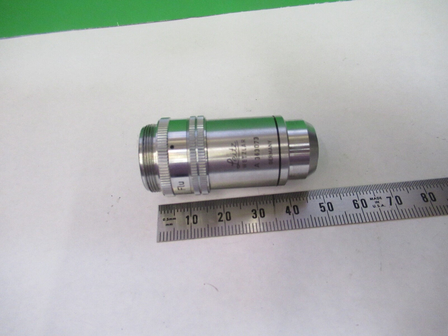 LEITZ GERMANY 45X /170 FLU OPTICS LENS MICROSCOPE PART AS PICTURED 8X-A-32