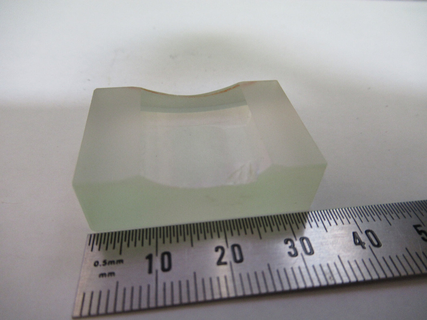 OPTICAL  RECTANGULAR PLANO CONCAVE LENS OPTICS AS PICTURED 80-B-12