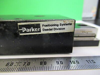 PARKER DAEDAL LINEAR POSTIONING SLIDE ROBOTICS OPTICS AS PICTURED &Q9-A-06