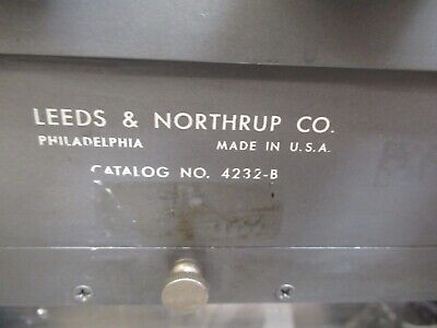 LEEDS & NORTHRUP GUARDED WHEATSTONE BRIDGE 4232-B RESISTANCE AS PICTURED &TC-4