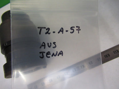 AUS JENA GERMANY LARGE LENS ASSEMBLY OPTICS MICROSCOPE PART AS PICTURED T2-A-57