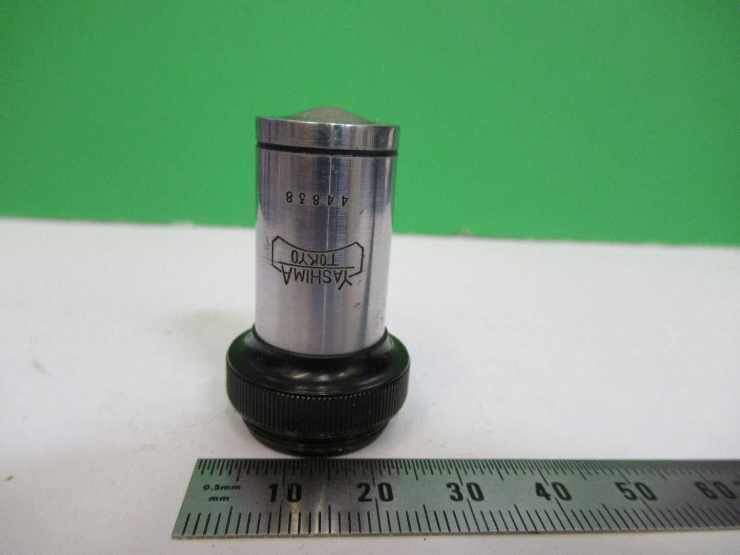 YASHIMA JAPAN 100X LENS OBJECTIVE MICROSCOPE PART AS PICTURED V1-A-23