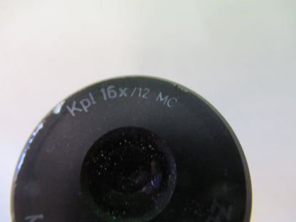 ZEISS KPL 16X 12 MC EYEPIECE OPTICS 464221 MICROSCOPE PART AS PICTURED S7-A-45