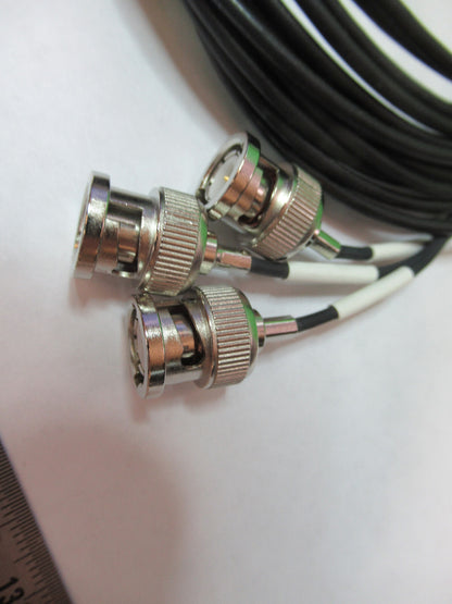 16 FEET TRIAXIAL CABLE  1/4-28 TO BNC for PIEZO ACCELEROMETER PICTURED S8-A-62