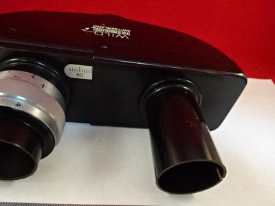 MIKROSKOPTEIL WILD HEERBRUGG SCHWEIZER M20 KOPFOPTIK BINOKULAR WIE BESEHEN #AD-22