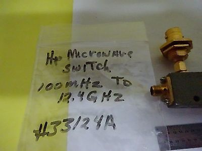 RF MICROWAVE FREQUENCY SWITCH HP 33124A GHz HEWLETT PACKARD AS IS BIN#X2-16