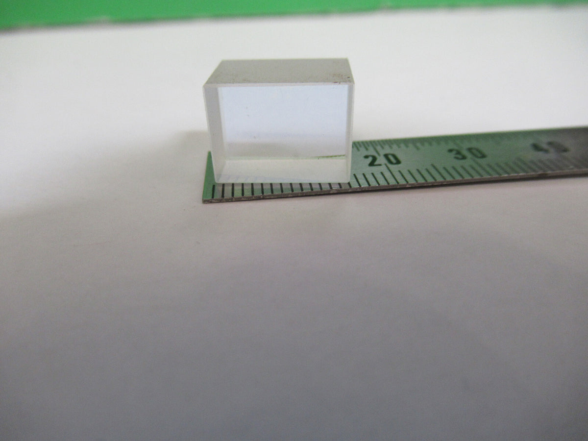 OPTICAL GLASS BEAM SPLITTER MIL SPEC OPTICS LASER OPTICS AS PICTURED 80-B-04
