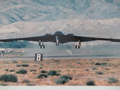 LARGE COLLECTABLE SPY PLANE NORTHROP B2 VINTAGE PHOTOGRAPH &BLI