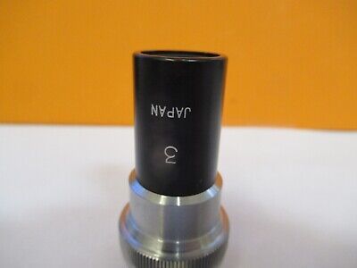 EPOI JAPAN 3X LWD OBJECTIVE LENS MICROSCOPE PART OPTICS AS PICTURED 85-B-98