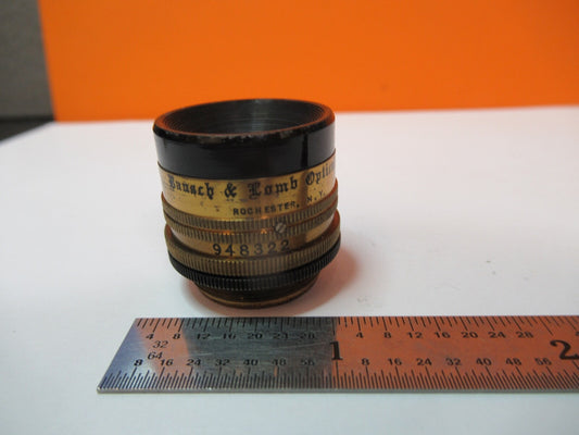 Rare Bauch Lomb Objective 1 in Iris Projection Microscope Part AS Pic