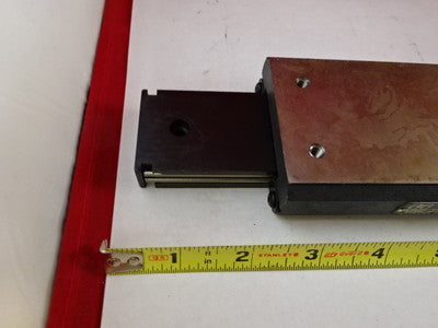 LINEAR POSITIONING SLIDE STAGE TABLE AUTOMATION GAGES AS PICTURED &IL-74-25