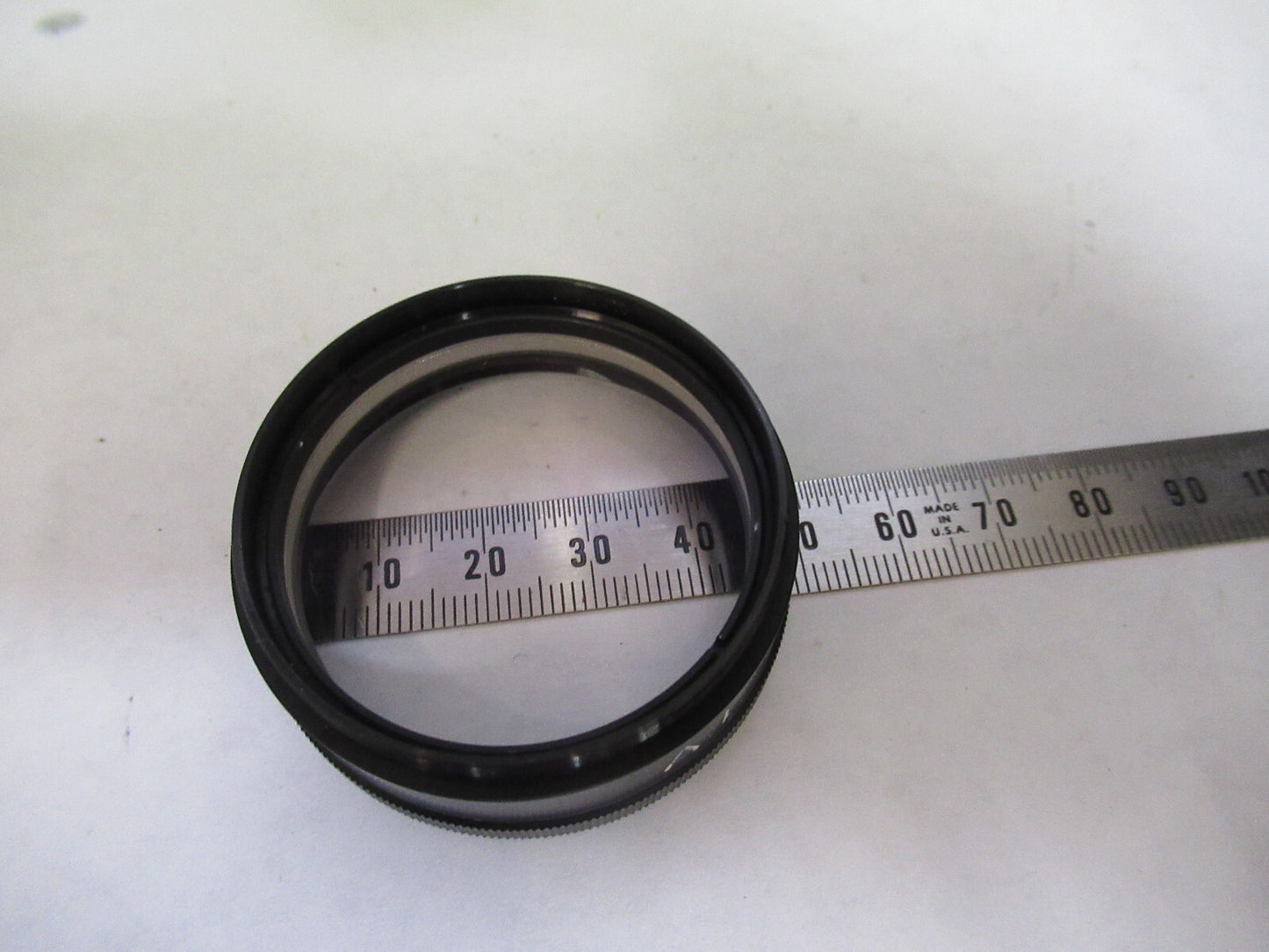 NIKON JAPAN OPTICS STEREO OBJECTIVE A.L.7 MICROSCOPE PART AS PICTURED S1-B-106