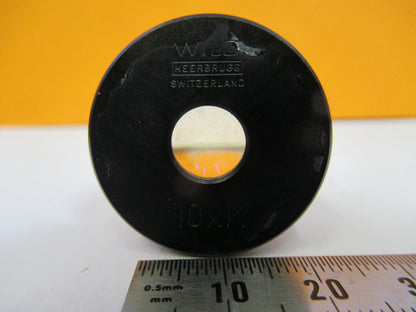 Wild Swiss Heerbrugg Lens Eyepiece 10xK Microscope Part
