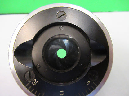 CARL ZEISS GERMANY ILLUMINATOR LENS + IRIS MICROSCOPE PART AS PICTURED X9-B-27