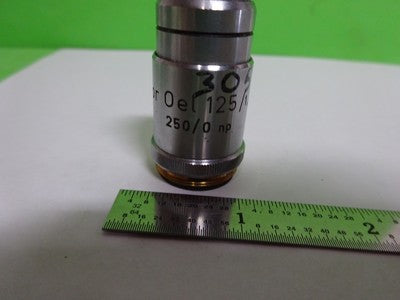 Rare Microscope Part Objective Reichert Austria Fluor 125X Optics Bn