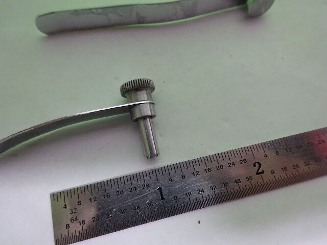 MICROSCOPE PART ZEISS GERMANY POLMI A PAIR CLIPS AS IS #AQ-17