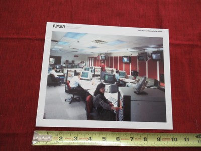 Collectable Photo Nasa Hst Control Room Vintage Photograph