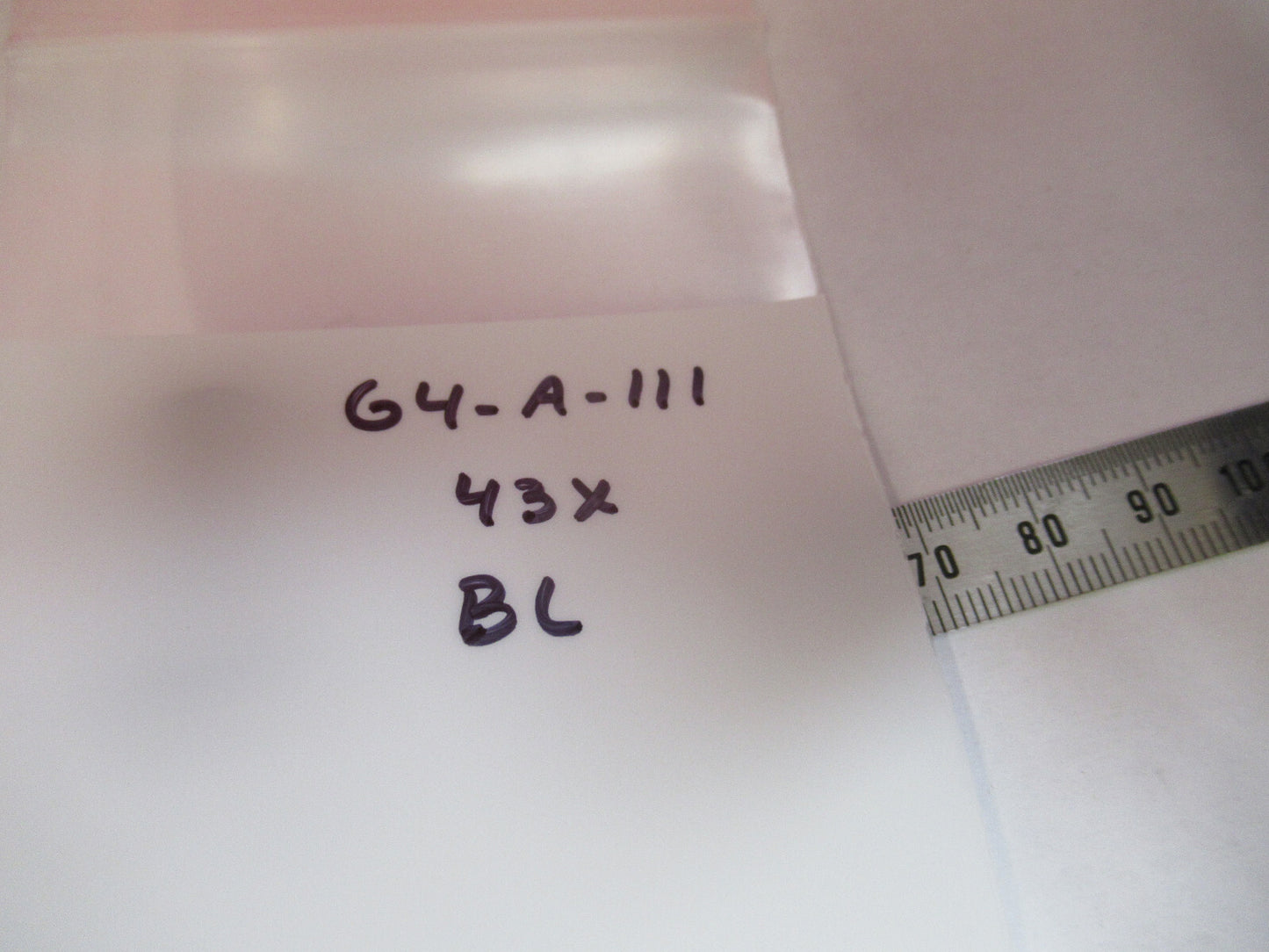 ANTIKES MESSING BAUSCH LOMB OBJEKTIV 43X MIKROSKOPTEIL WIE ABGEBILDET G4-A-111 
