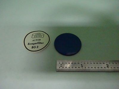 Microscope Part Carl Zeiss AG Germany Blue Filter Optics