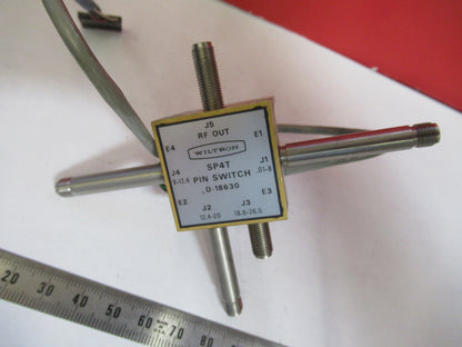 WILTRON D-18630  SP4T PIN SWITCH MICROWAVE RF FREQUENCY GHz AS PICTURED T7-A-43