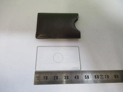 Carl Zeiss AG Germany Crosshair Reticle Lens Microscope Part