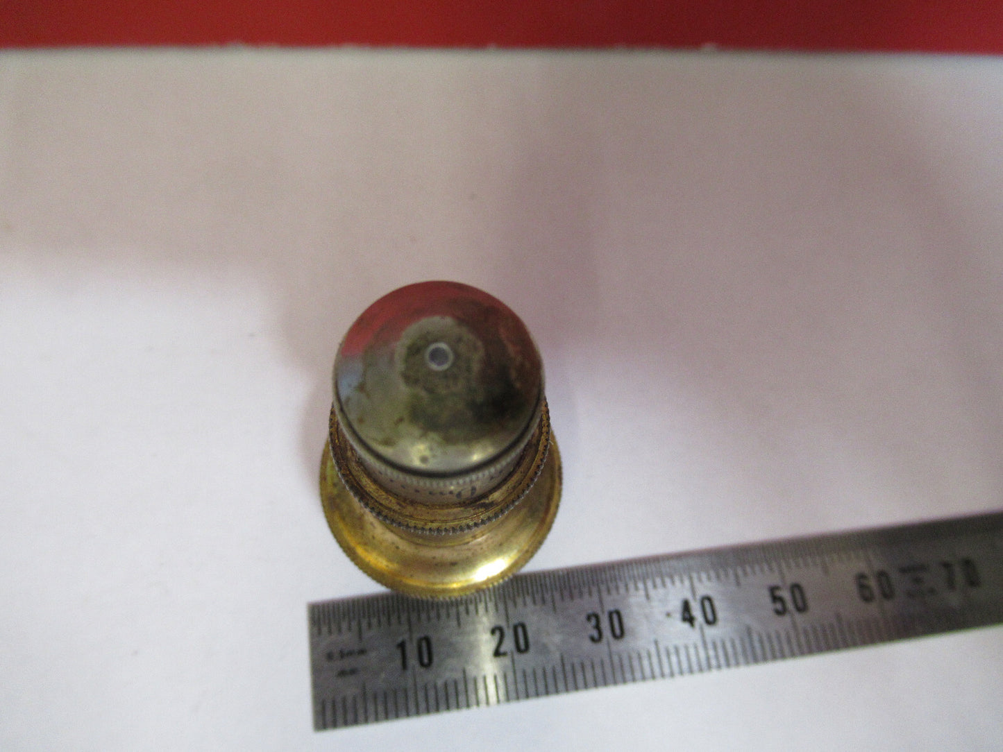 Antique Brass Koristka Italy Objective 8 Microscope Part
