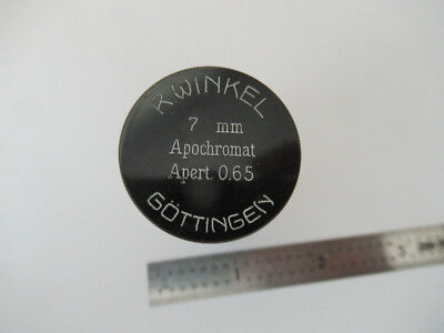 WINKEL GOTTINGEN LEERE OBJEKTIVDOSE 7mm MIKROSKOPTEIL WIE ABGEBILDET #F2-A-47