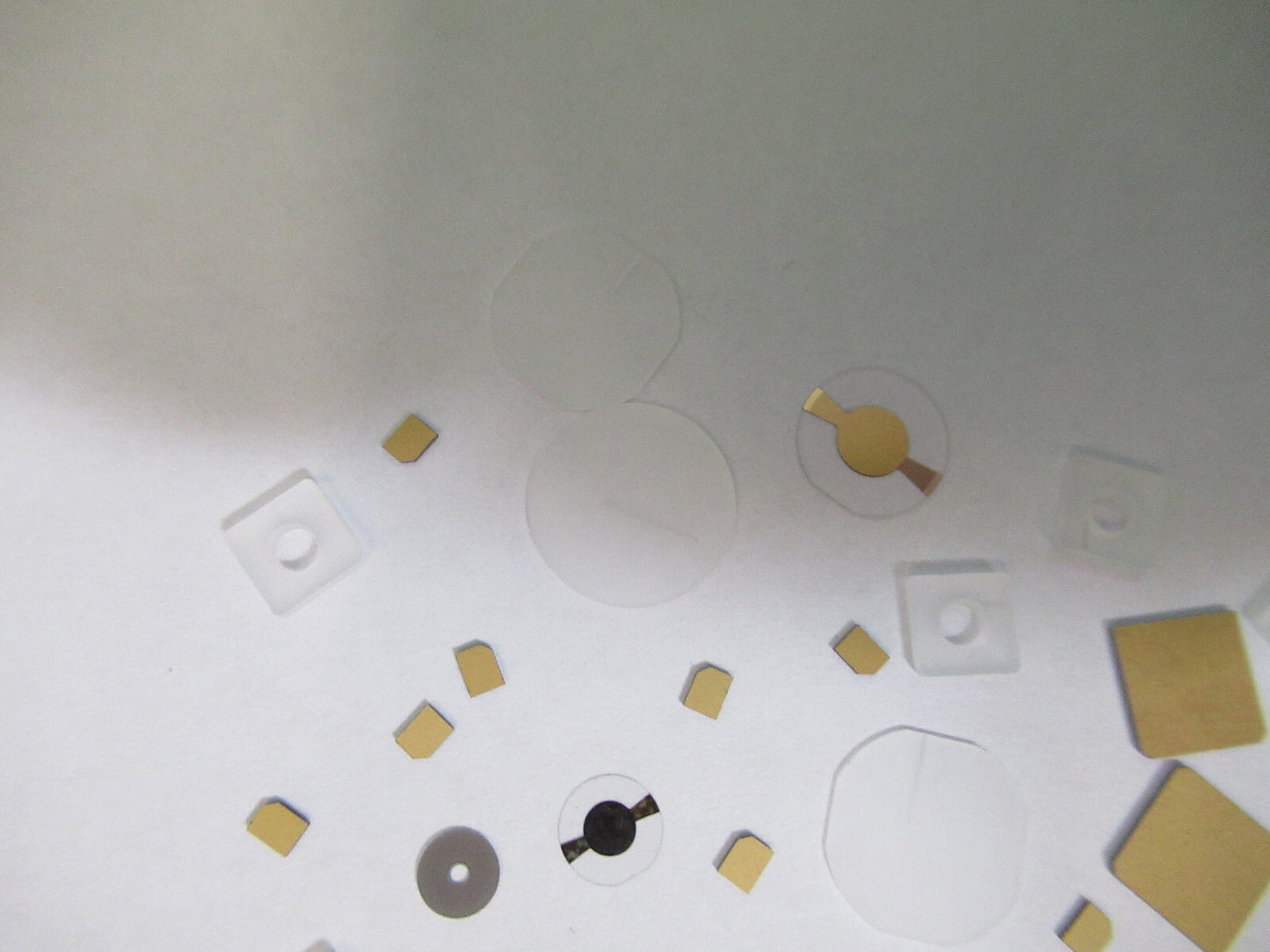 Lot Blanks Piezoelectric Quartz Crystal X-y-cut Gold Coated Piezo Sensor