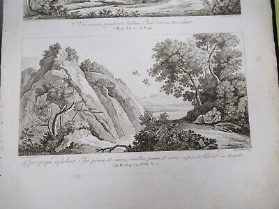 ANTIQUE ETCHING ITALIA ROME CIRCA 1810 GASPARD DUGHET PIETRO PARBONI AS PIC xii