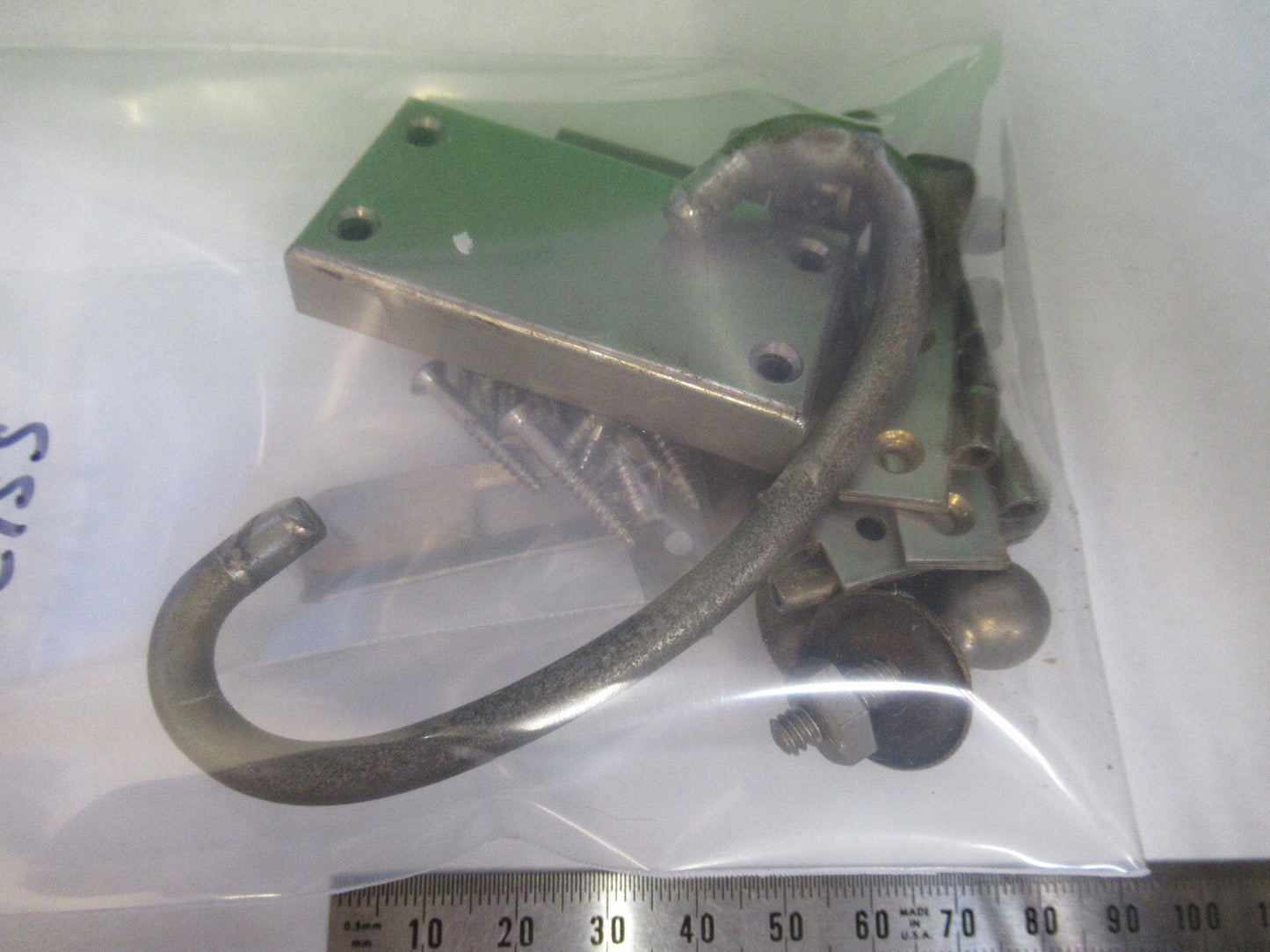 ANTIQUE CARL ZEISS GERMANY LOCK + HINGES MICROSCOPE PART AS PICTURED B7-B-06