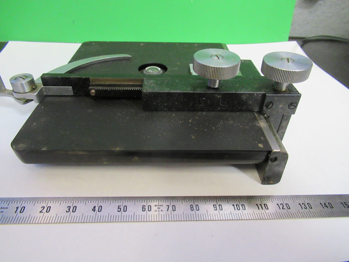 BAUSCH LOMB  STAGE TABLE XY MICROSCOPE PART OPTICS AS PICTURED &F3-B-60