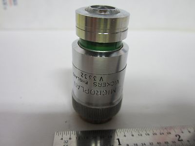 Microscope Objective Vickers Instruments England 40X Met Metallograph Optics