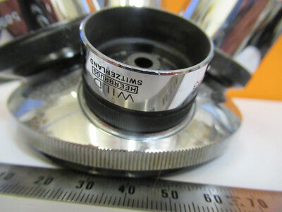 Wild Swiss Nosepiece + Objectives Microscope Part AS Pic M20