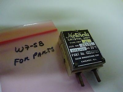 ANTIQUE QUARZ FUNKKRISTALL US 1944 MOTOROLA WWII FREQUENZSTEUERUNG #W7-58